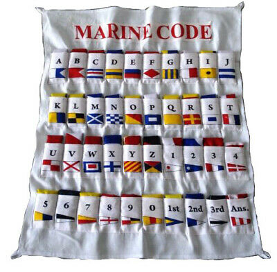 Naval Signal Flags/ Flag Set- Set Of Total 40 Flag - Marine Code With Case Cover