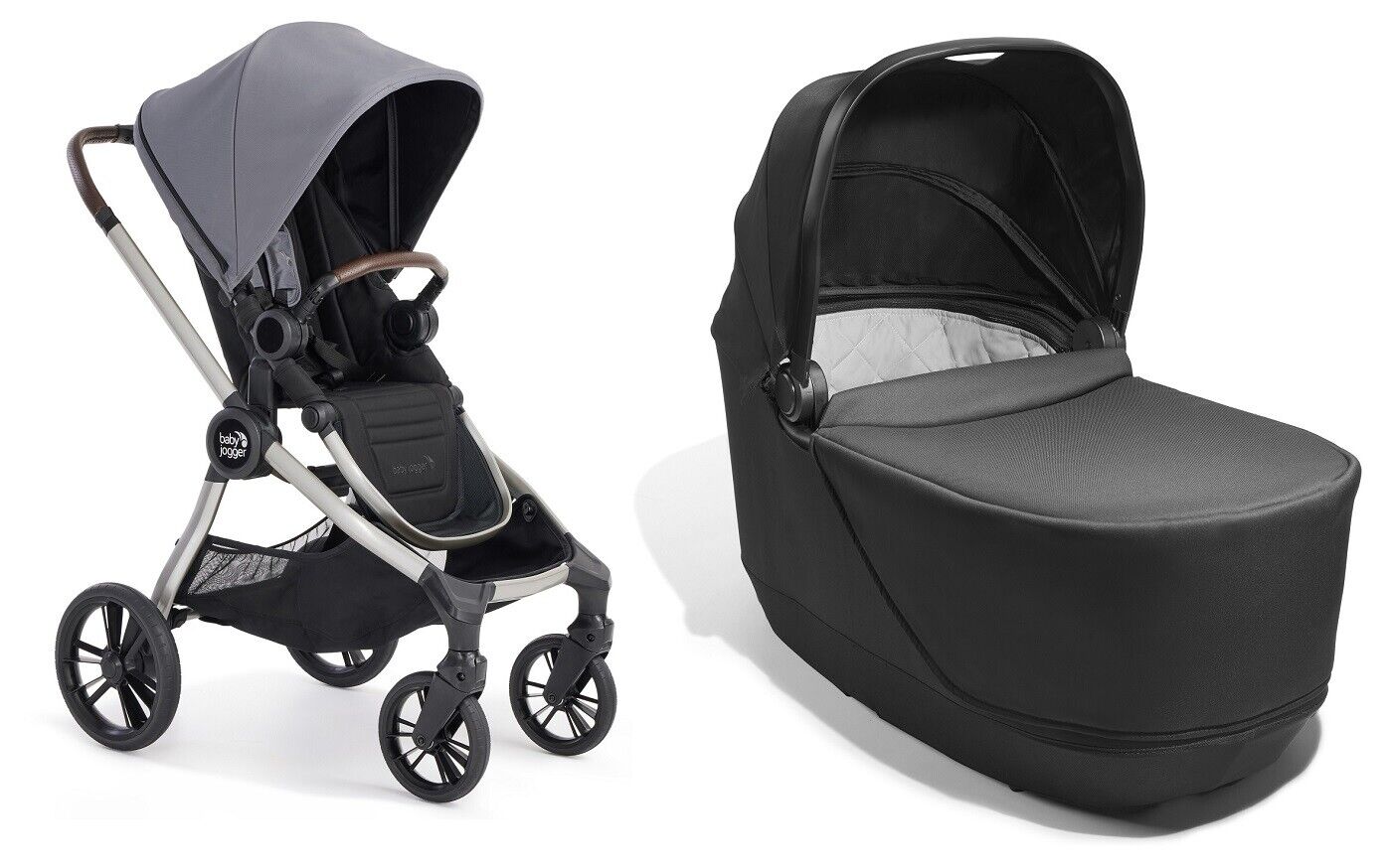 Baby Jogger City Sights Compact-fold 4-wheel Modular Stroller W/ Pram Dark Slate